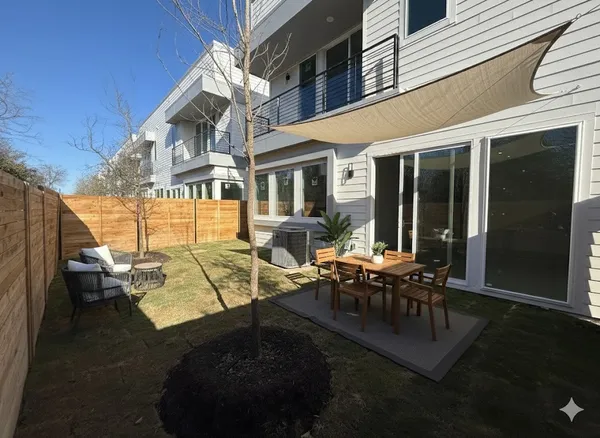 a view of outdoor space yard deck patio and outdoor seating