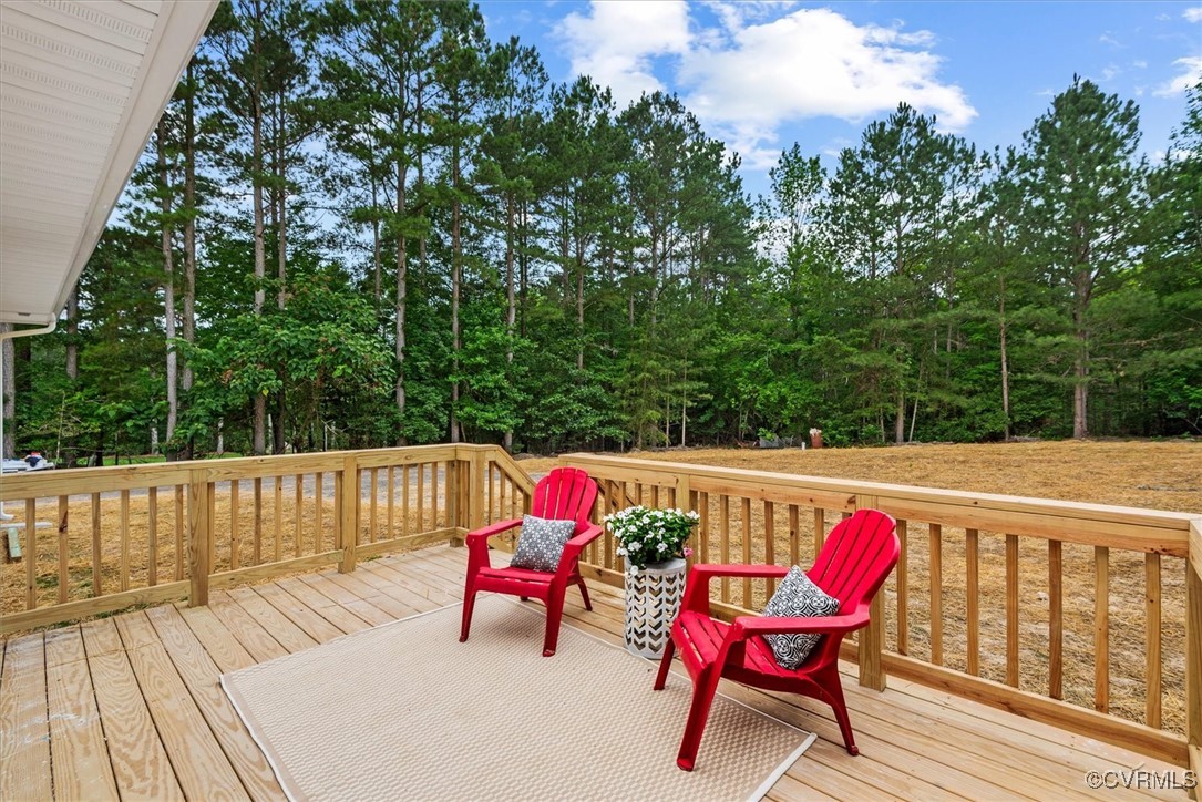 487 Deep Landing Road Tappahannock, VA 22560 - Photo 28 of 38 Large deck for a quiet night on the back deck watc
