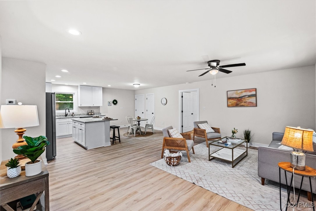 487 Deep Landing Road Tappahannock, VA 22560 - Photo 4 of 38 Open family room, kitchen & dining