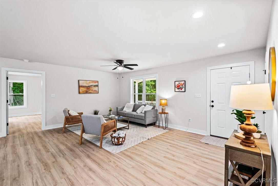 487 Deep Landing Road Tappahannock, VA 22560 - Photo 6 of 38 beyond family room is primary suite