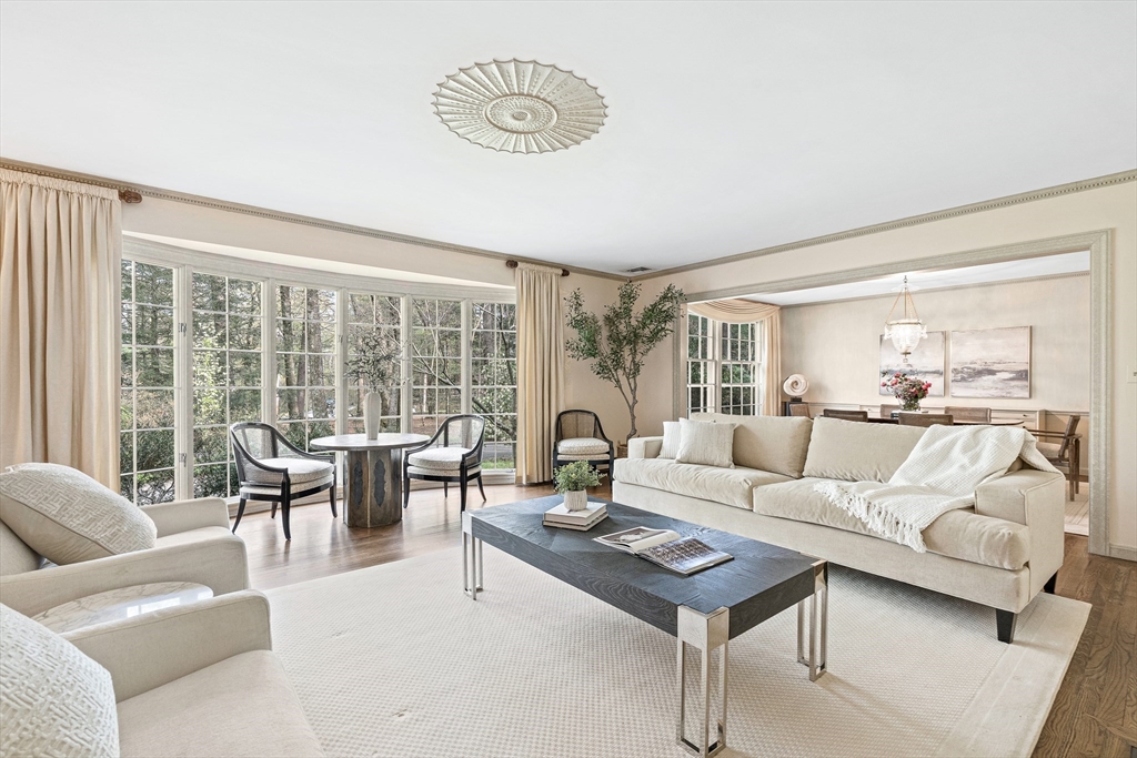 5 Deer Path Lane Weston, MA 02493 - Photo 3 of 26 a living room with furniture and a large window