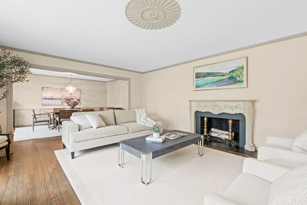 5 Deer Path Lane Weston, MA 02493 - Photo 4 of 26 a living room with furniture and a fireplace