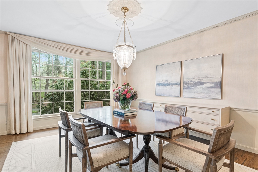 5 Deer Path Lane Weston, MA 02493 - Photo 6 of 26 a view of a dining room with furniture window and outside view