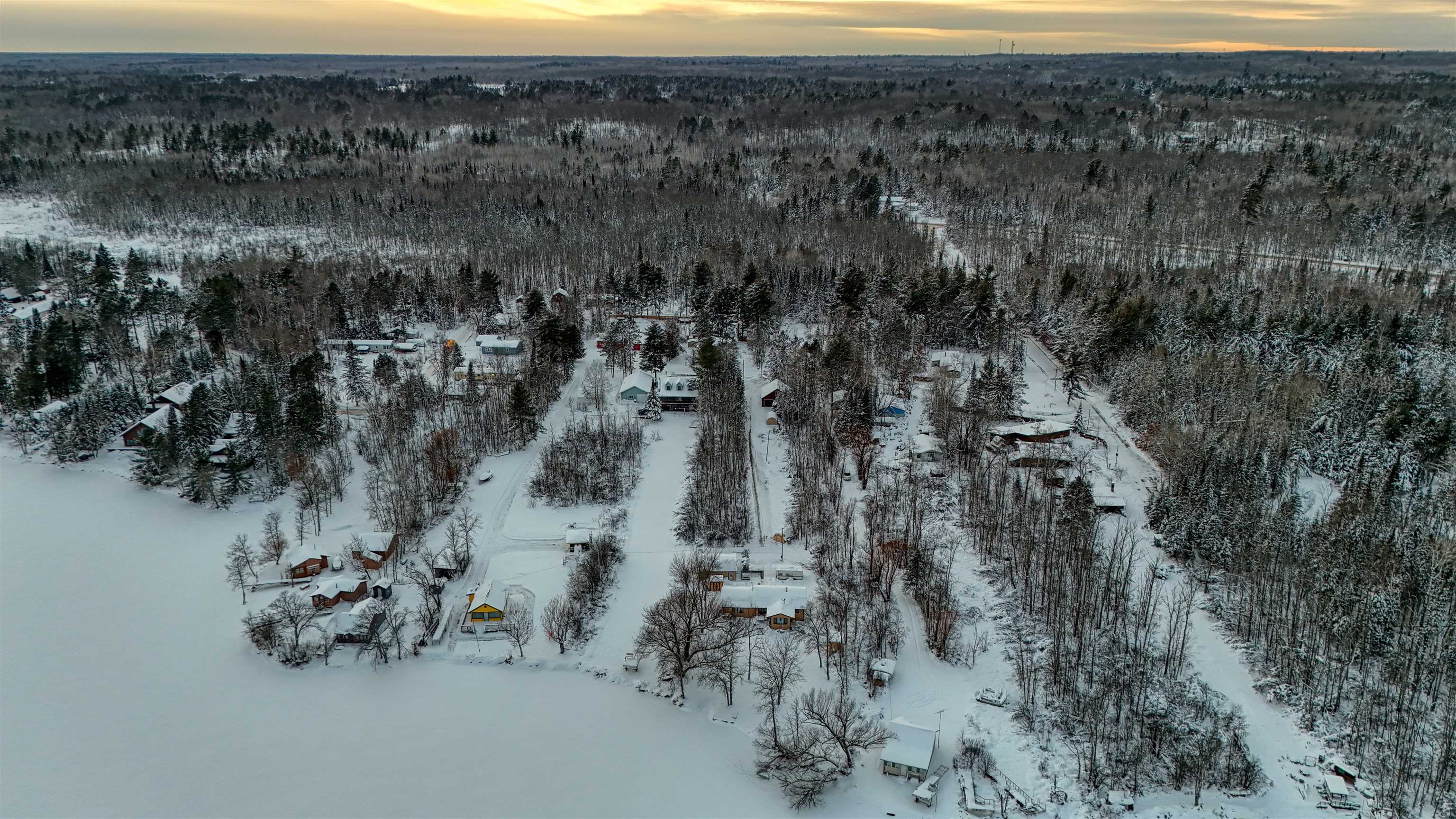 10922 South Stone Road Solon Springs, WI 54873 - Photo 58 of 64 View of snowy aerial view