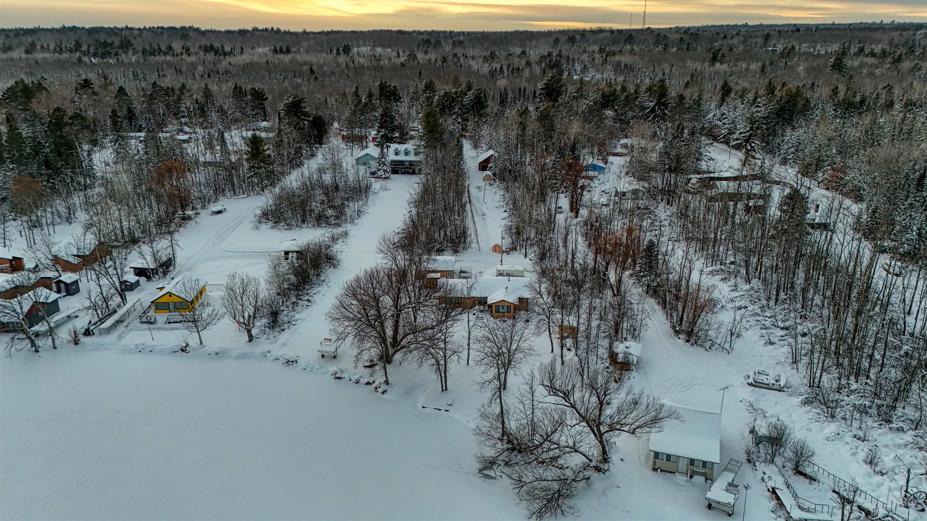 10922 South Stone Road Solon Springs, WI 54873 - Photo 60 of 64 View of snowy aerial view