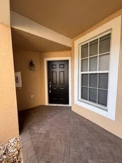 a view of an entrance of the house