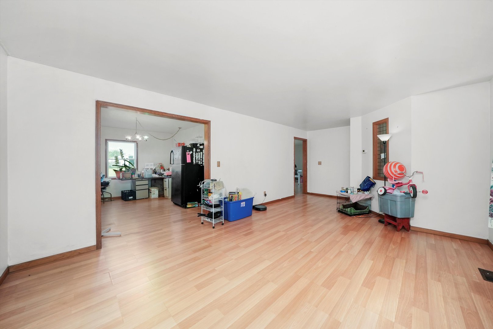 4224 West Offner Road Monee, IL 60449 - Photo 21 of 32 a living room with furniture and a wooden floor