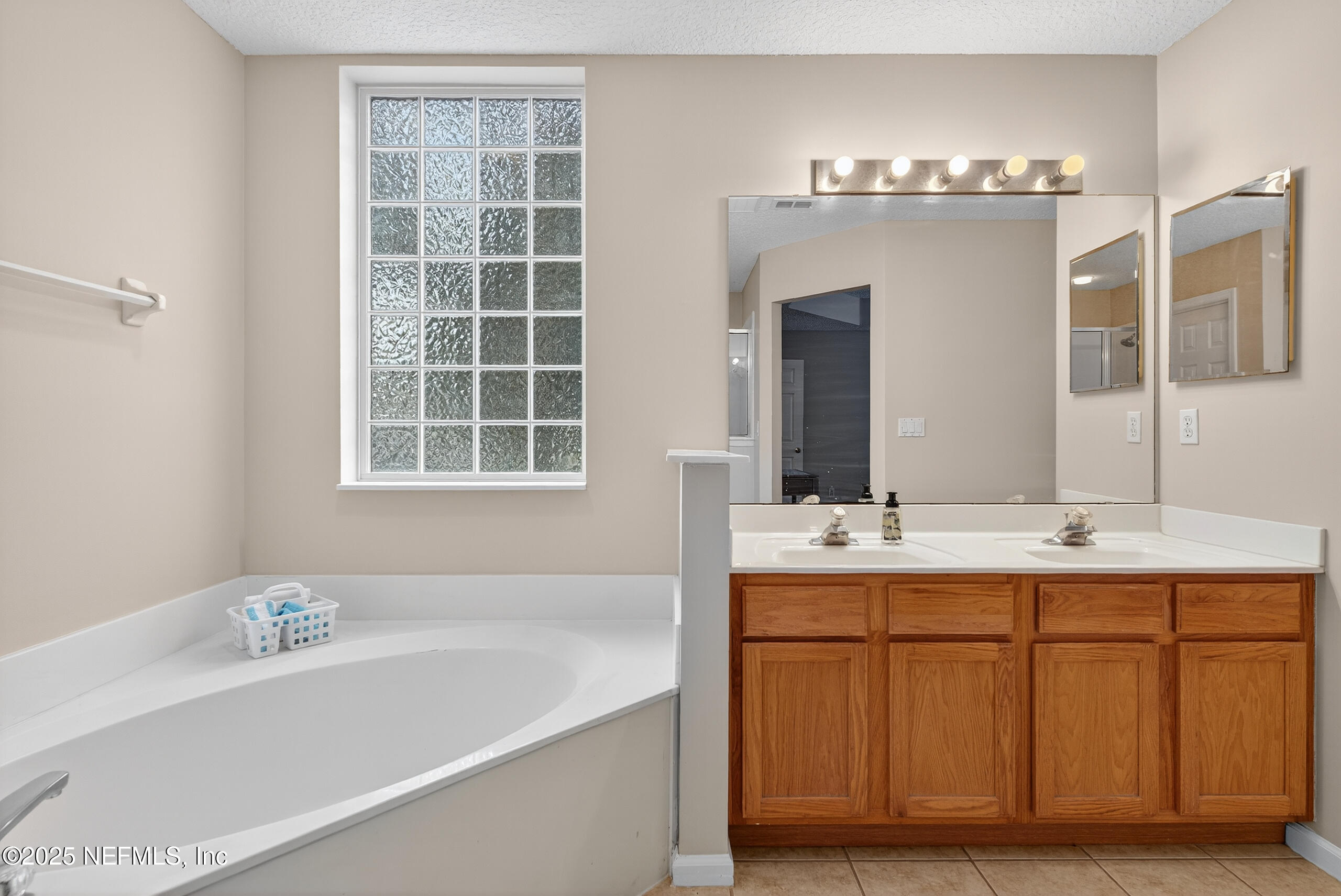 1908 Tuscan Oaks Court Fleming Island, FL 32003 - Photo 19 of 33 a bathroom with a tub sink and mirror