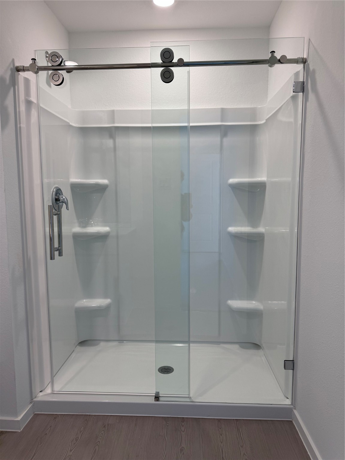 12915 Shells Lane Crosby, TX 77532 - Photo 2 of 20 a bathroom with a shower and a toilet