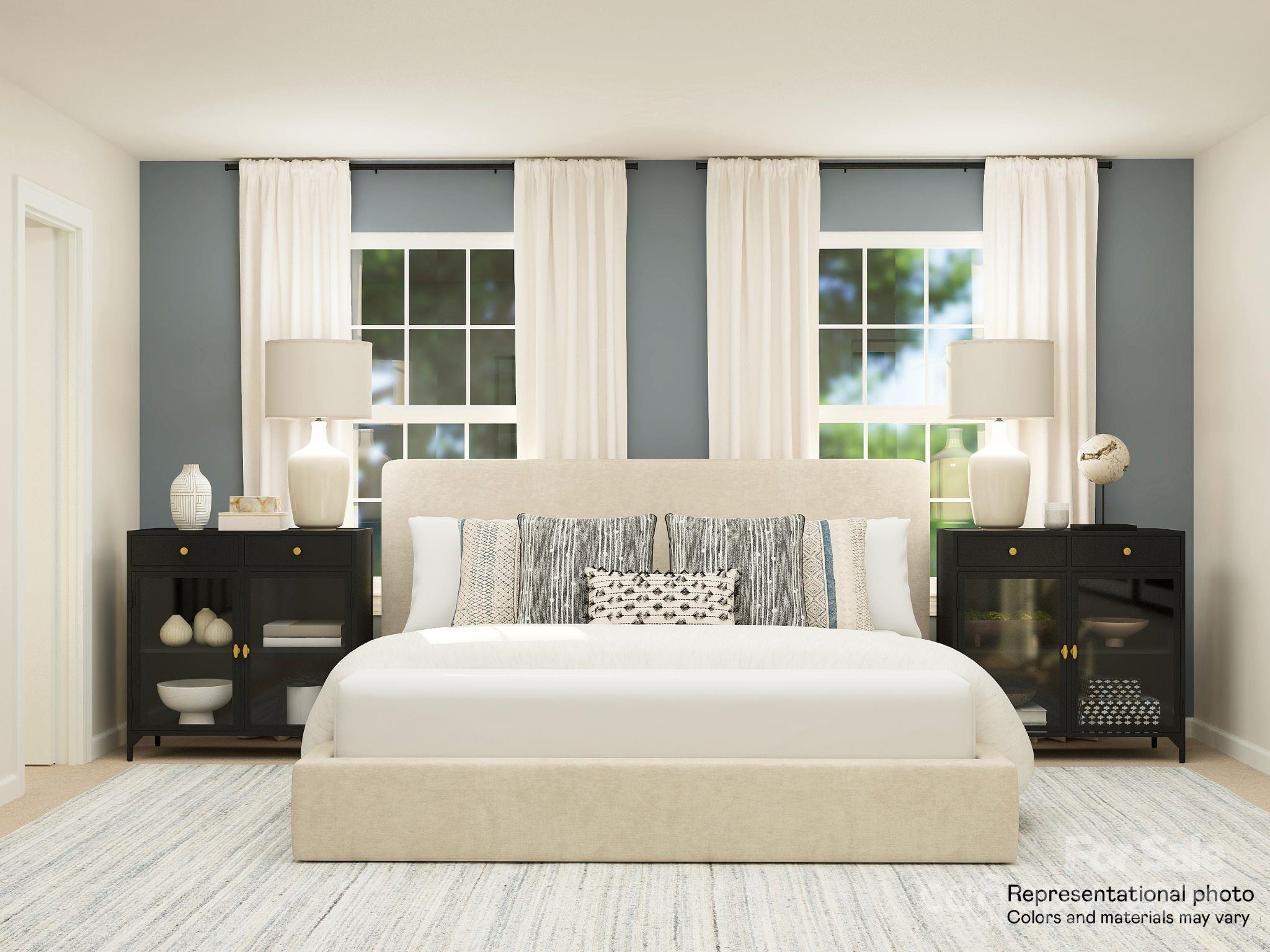 5681 Soft Shell Drive, Unit 370 Lancaster, SC 29720 - Photo 11 of 22 a bedroom with a bed and wooden floor