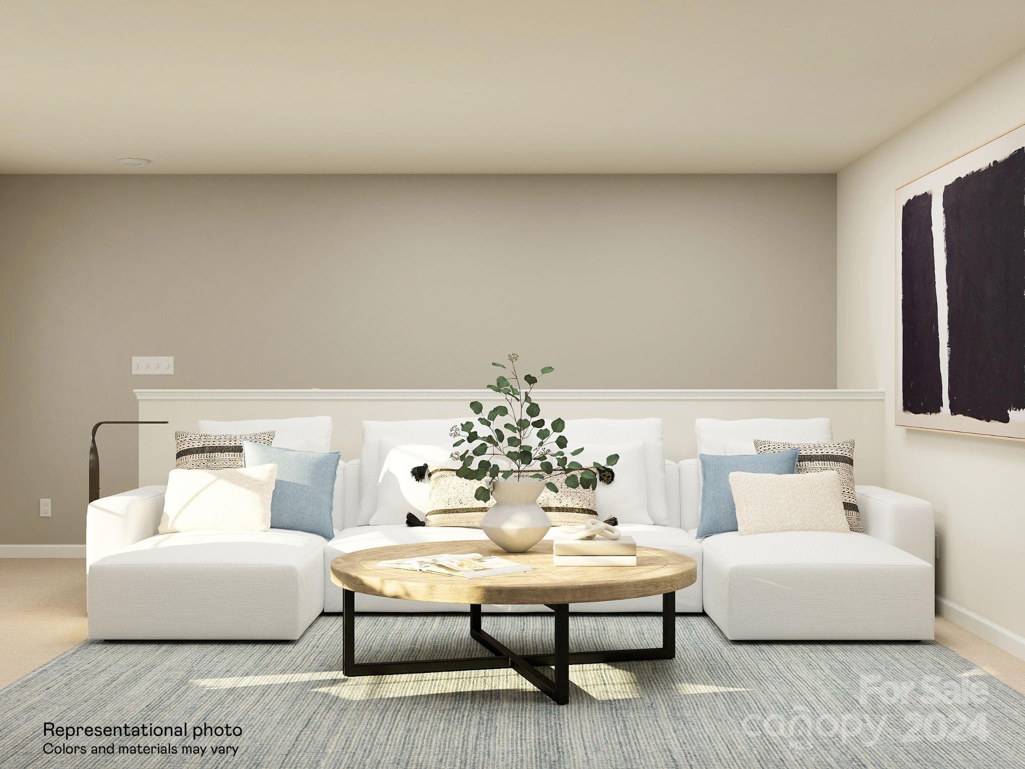 5681 Soft Shell Drive, Unit 370 Lancaster, SC 29720 - Photo 20 of 22 a living room with furniture and a chandelier