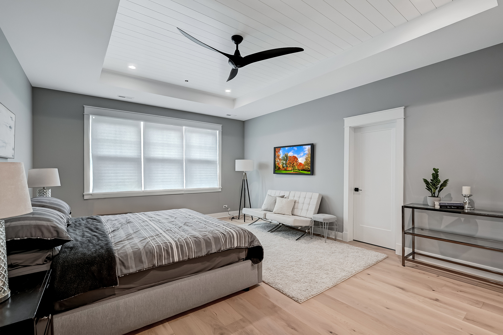 1205 Ridge Road Westmont, IL 60527 - Photo 12 of 25 a bedroom with a bed and wooden floor