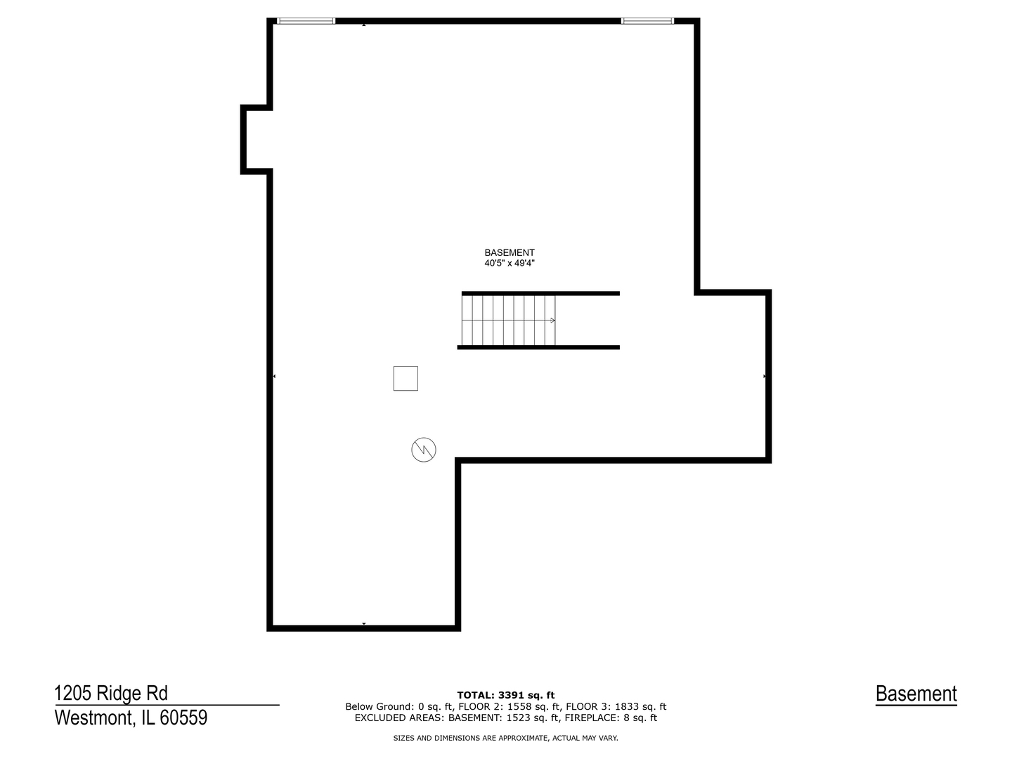 1205 Ridge Road Westmont, IL 60527 - Photo 24 of 25 a picture of a floor plan