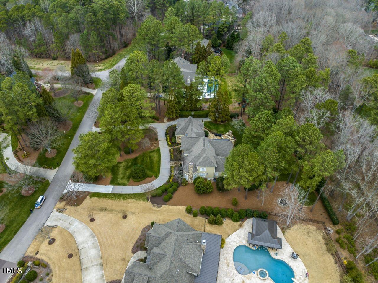 11004 Brass Kettle Road Raleigh, NC 27614 - Photo 55 of 57 an aerial view of a house with outdoor space