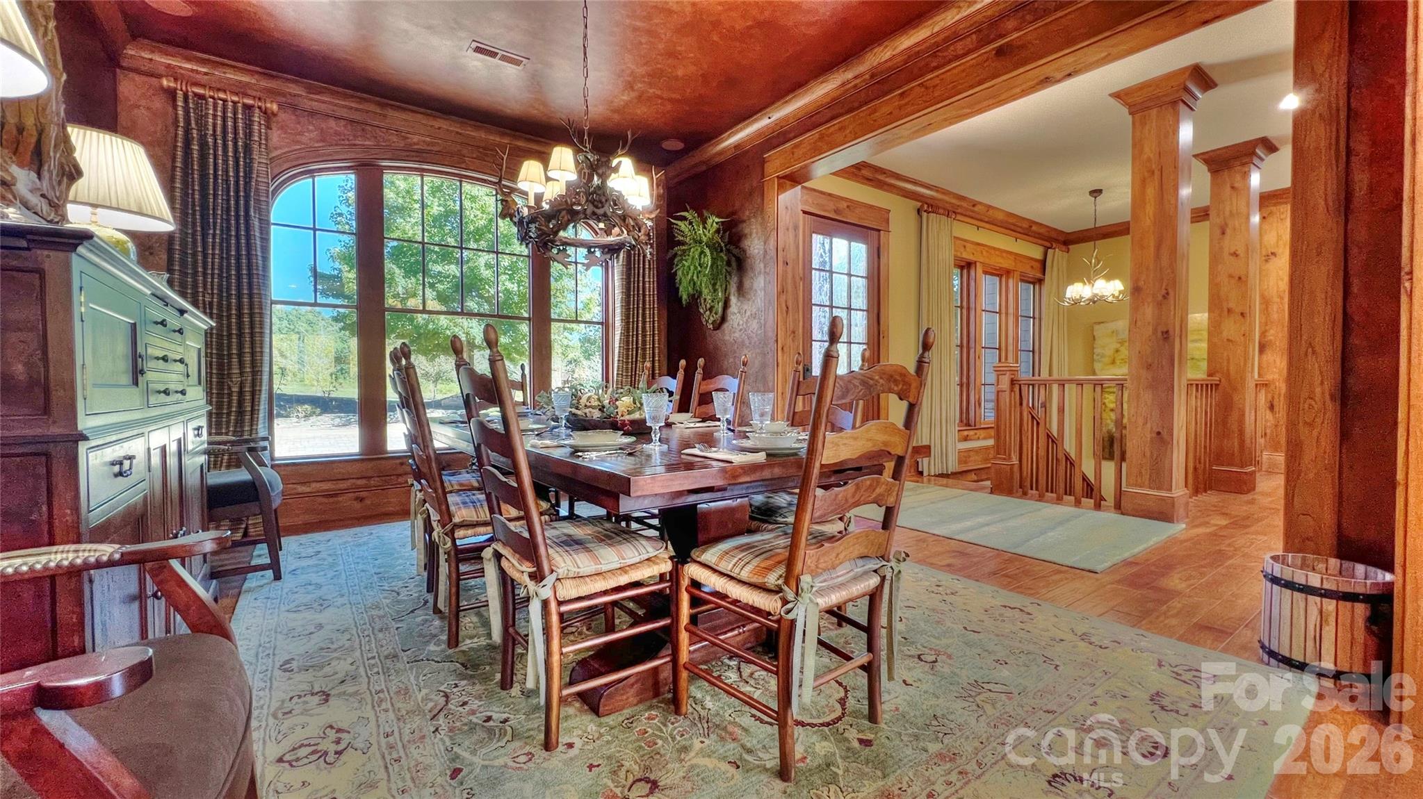 538 Chestertown Drive Mill Spring, NC 28756 - Photo 31 of 48 a view of a dining room with furniture window and outside view