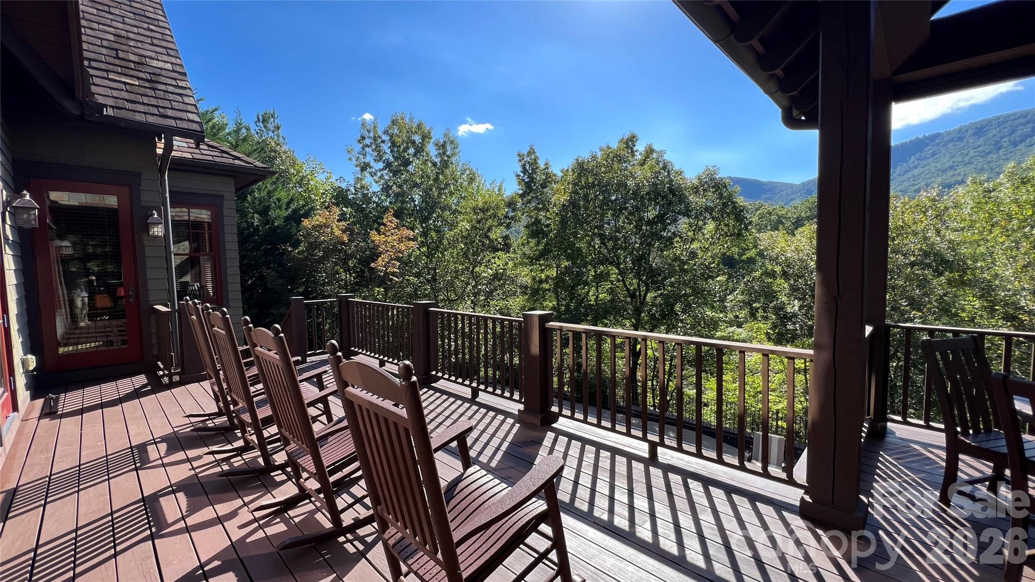 538 Chestertown Drive Mill Spring, NC 28756 - Photo 7 of 48 a view of a balcony with chairs