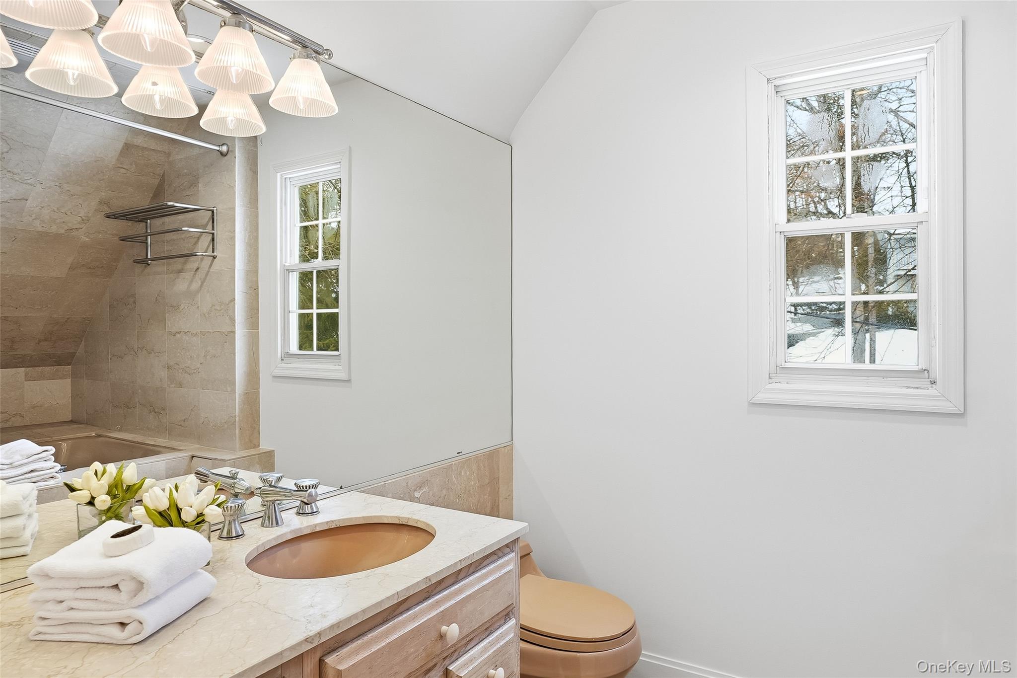 1 Oneida Street Rye, NY 10580 - Photo 24 of 32 a bathroom with a sink a toilet and a mirror