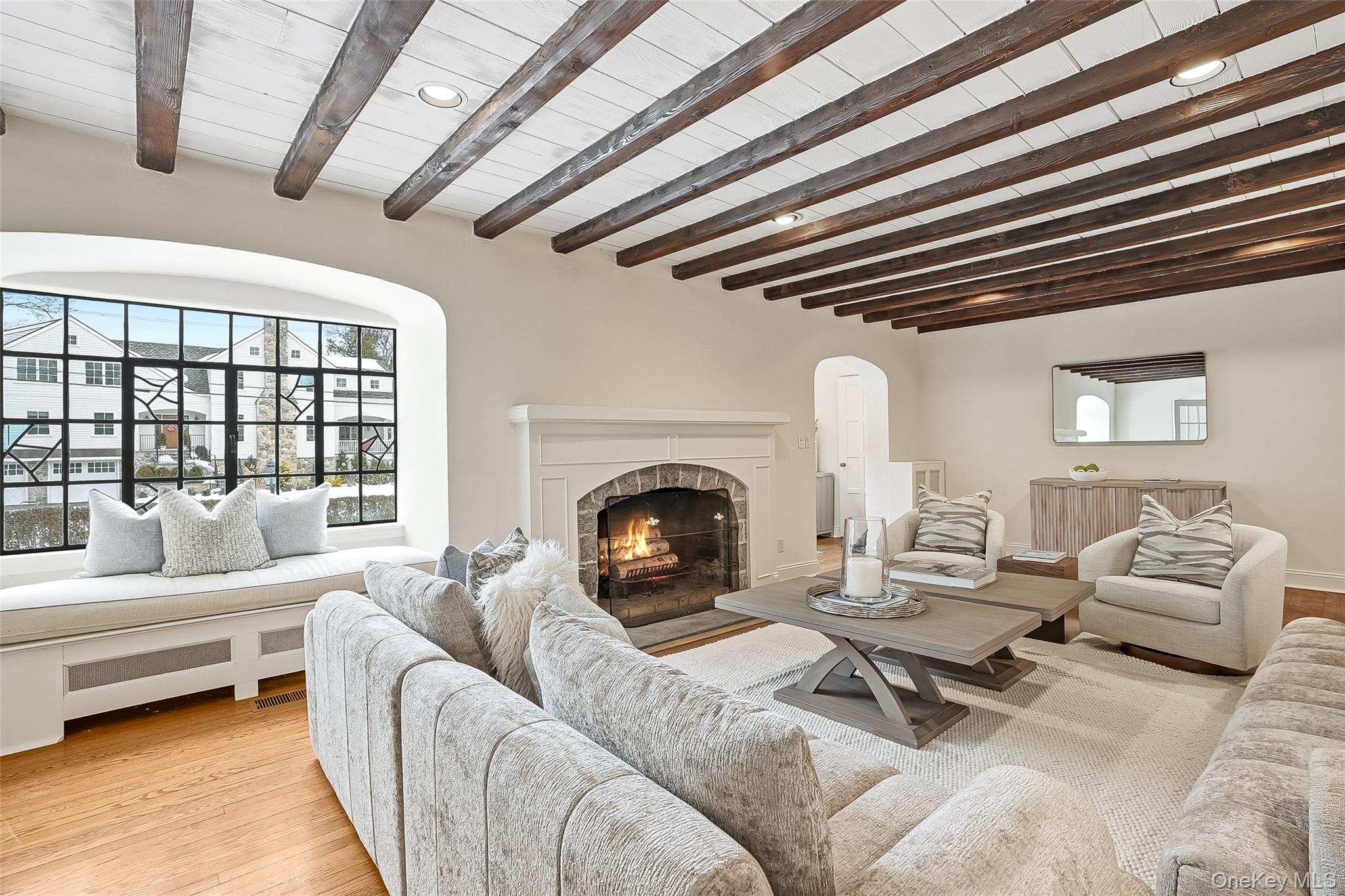 1 Oneida Street Rye, NY 10580 - Photo 4 of 32 a living room with furniture and a fireplace