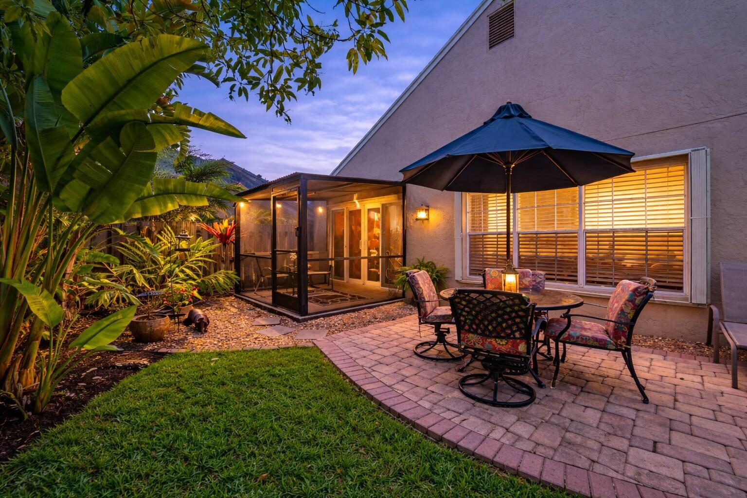 22585 Middletown Drive Boca Raton, FL 33428 - Photo 1 of 33 Backyard Twilight