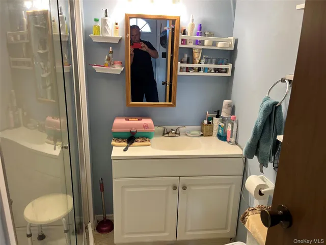 a bathroom with a sink and a toilet