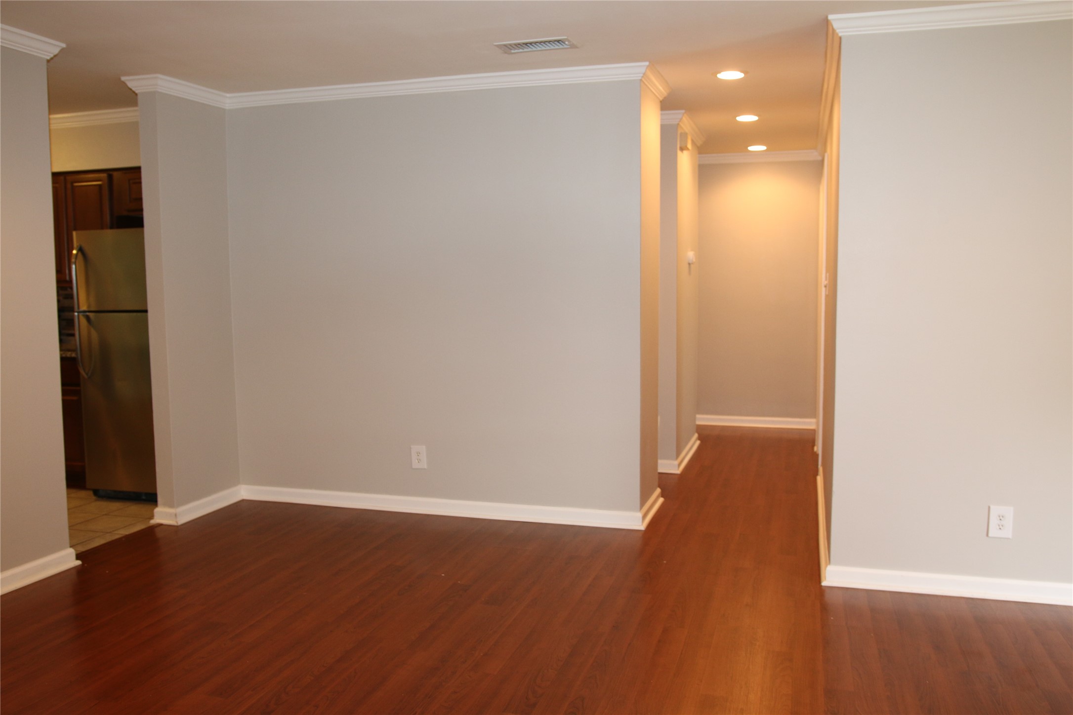 700 Castle Ridge Road, Unit A Austin, TX 78746 - Photo 8 of 34 wooden floor in an empty room