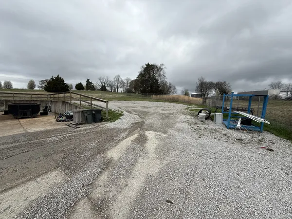 a view of a television in middle of a field