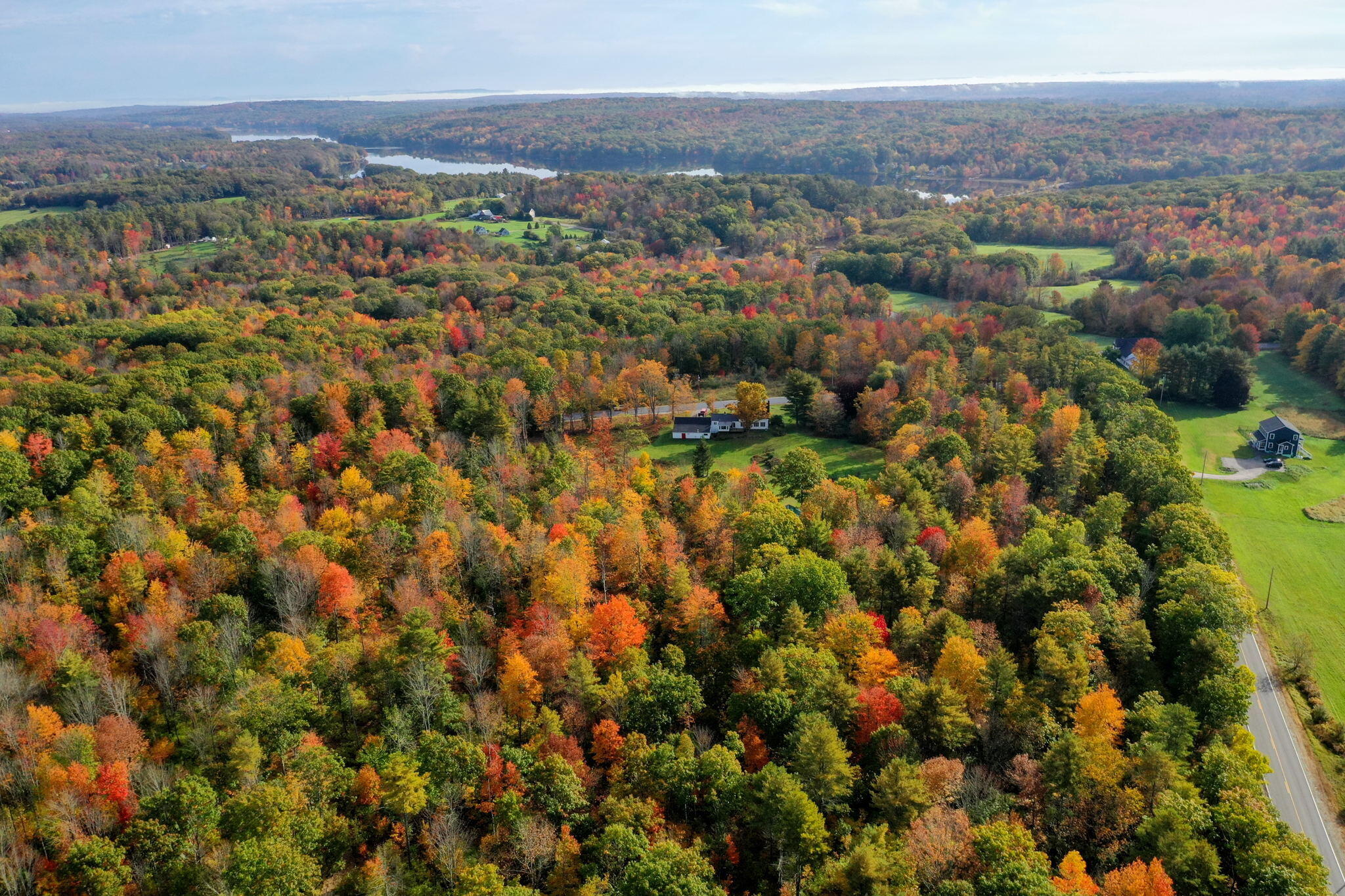 697 Stevenstown Road Litchfield, ME 04350 - Photo 52 of 59 View from above