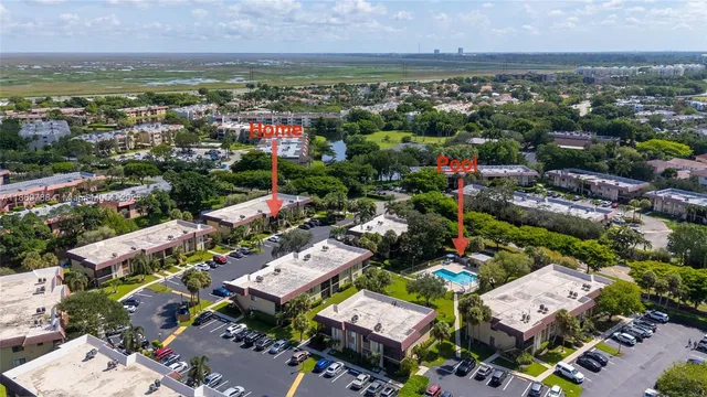 an aerial view of multiple house