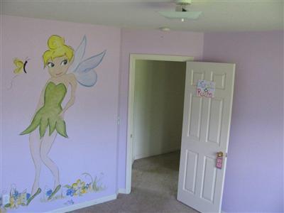 6496 Elwood Road Sanger, CA 93657 - Photo 15 of 26 BEDROOM #3 - GIRLS TINKERBELL OR CAN BE EASILY PAINTED