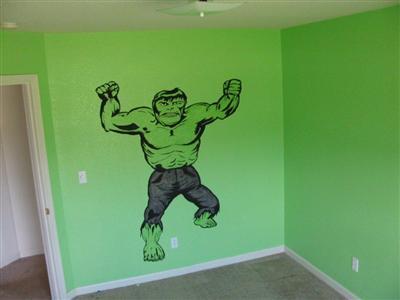 6496 Elwood Road Sanger, CA 93657 - Photo 17 of 26 BEDROOM #2 - BOYS HULK - OR CAN BE EASILY PAINTED