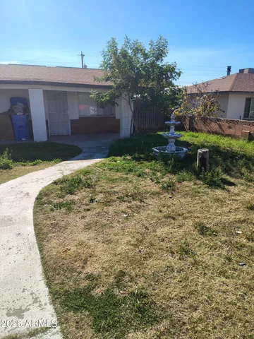 a backyard of a house