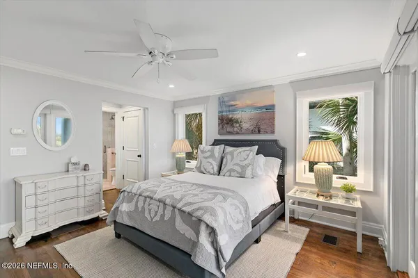 a view of a street with a building in the background