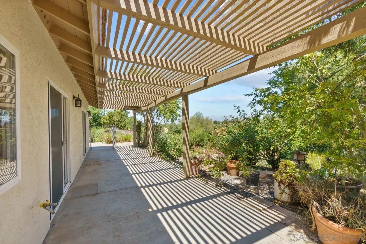 544 Alpine Trail Road Alpine, CA 91901 - Photo 50 of 52 a view of a patio with wooden floor