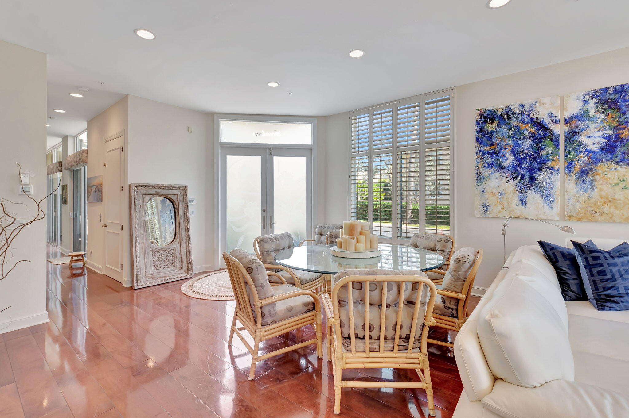 2115 South Ocean Boulevard, Unit 14 Delray Beach, FL 33483 - Photo 14 of 56 a dining room with furniture and window