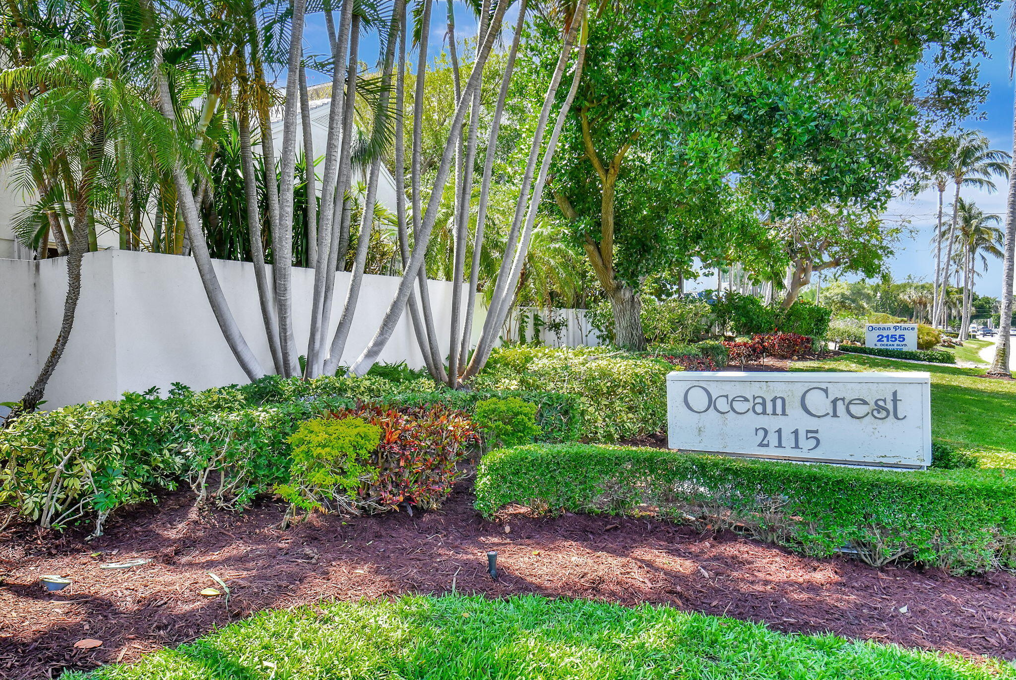 2115 South Ocean Boulevard, Unit 14 Delray Beach, FL 33483 - Photo 56 of 56 a sign on the side of the road