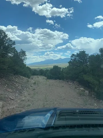a view of city and mountain