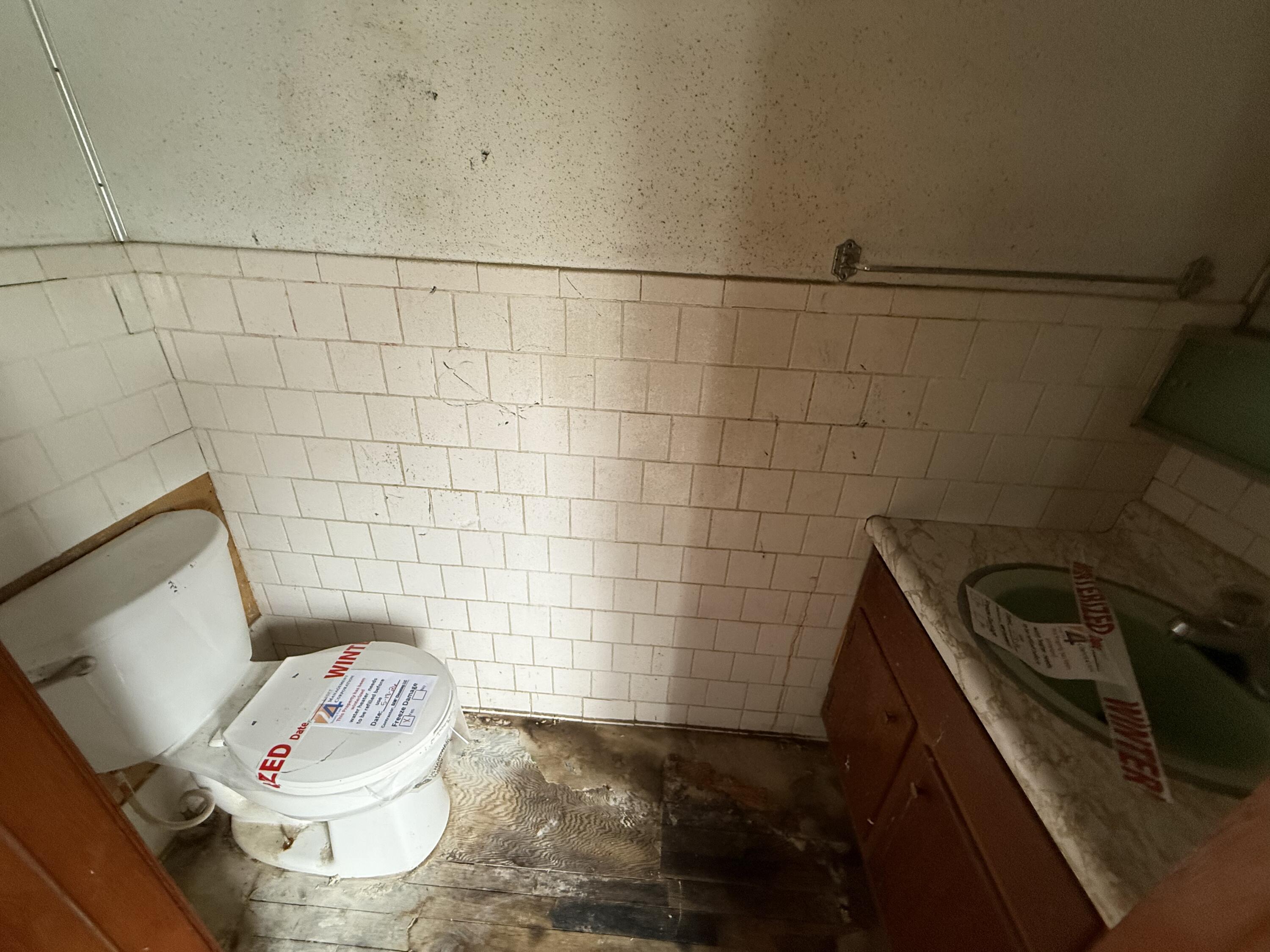 118 West Spring Street Winamac, IN 46996 - Photo 10 of 11 a bathroom with a sink and toilet