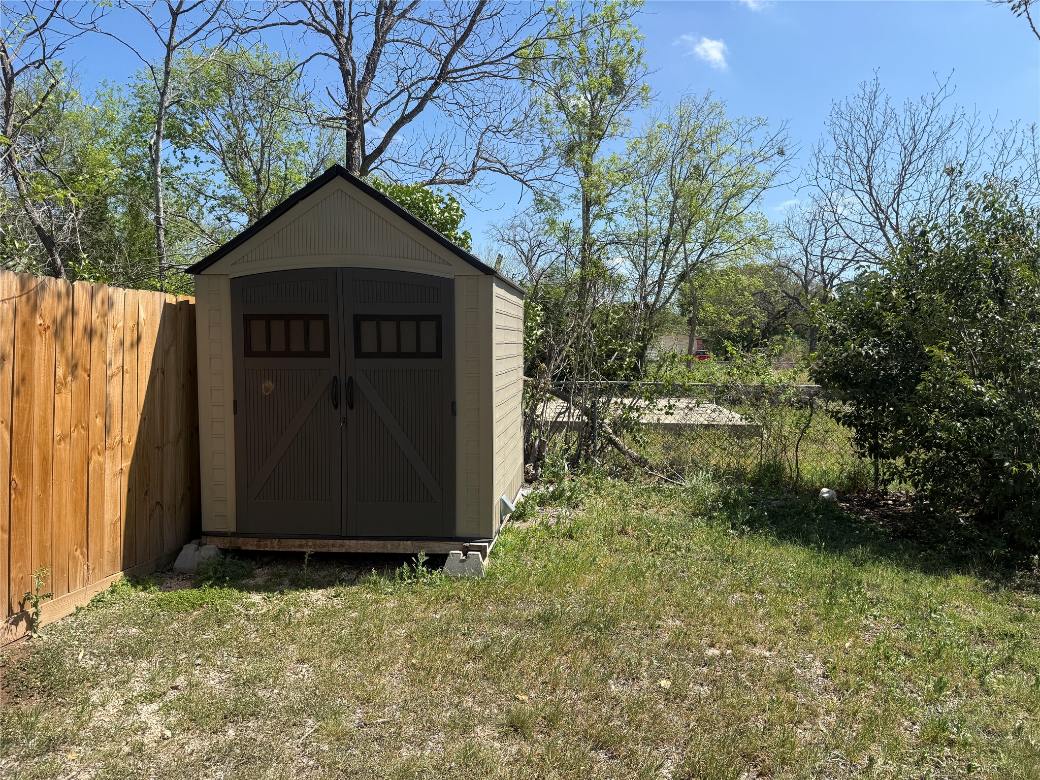 809 South Pierce Street Burnet, TX 78611 - Photo 7 of 7 View of shed with a fenced backyard