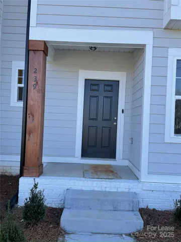 a front view of a house