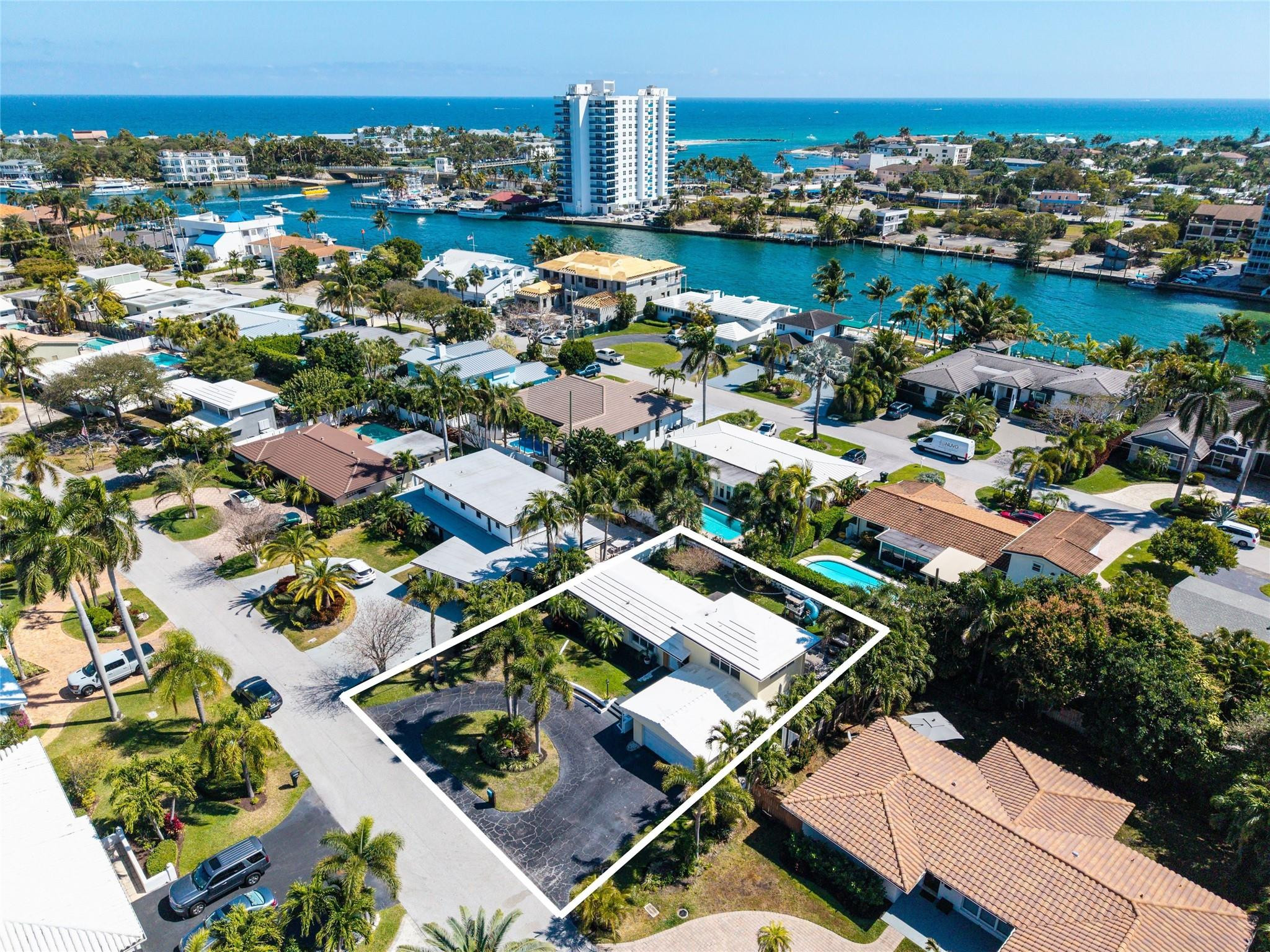 2630 Northeast 25th Street Lighthouse Point, FL 33064 - Photo 2 of 37 an aerial view of a city