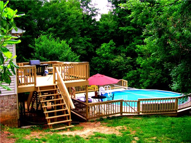 219 Timberlake Drive Springfield, TN 37172 - Photo 19 of 19 Large 2 story deck great for outside activities.