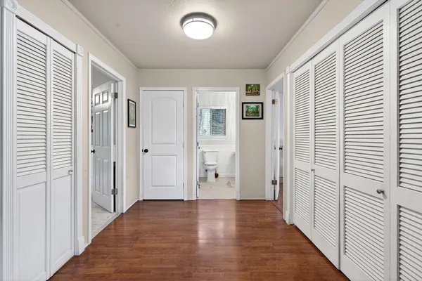 wooden floor with a window