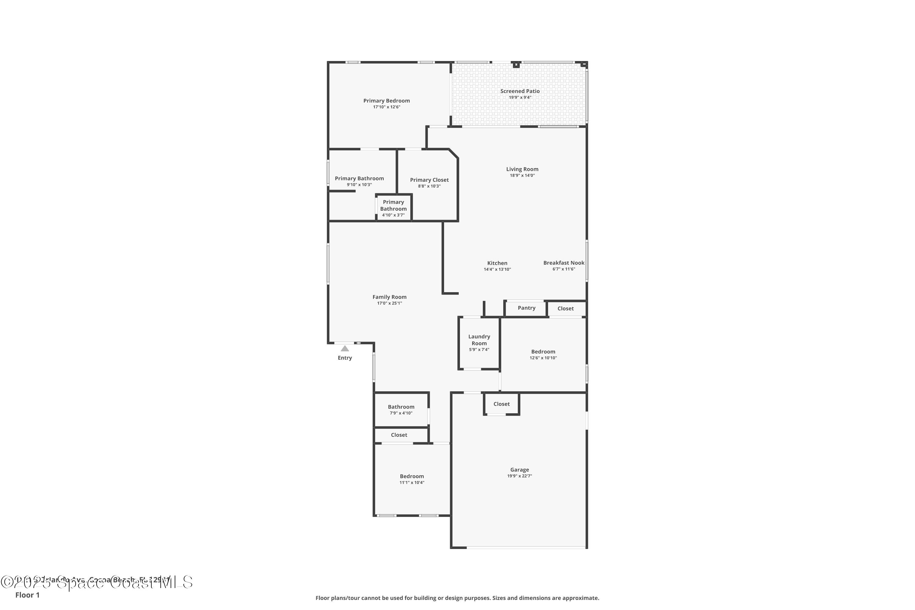 1121 South Orlando Avenue Cocoa Beach, FL 32931 - Photo 48 of 48 Floorplan 1121 S Orlando Ave., Cocoa Beach, FL