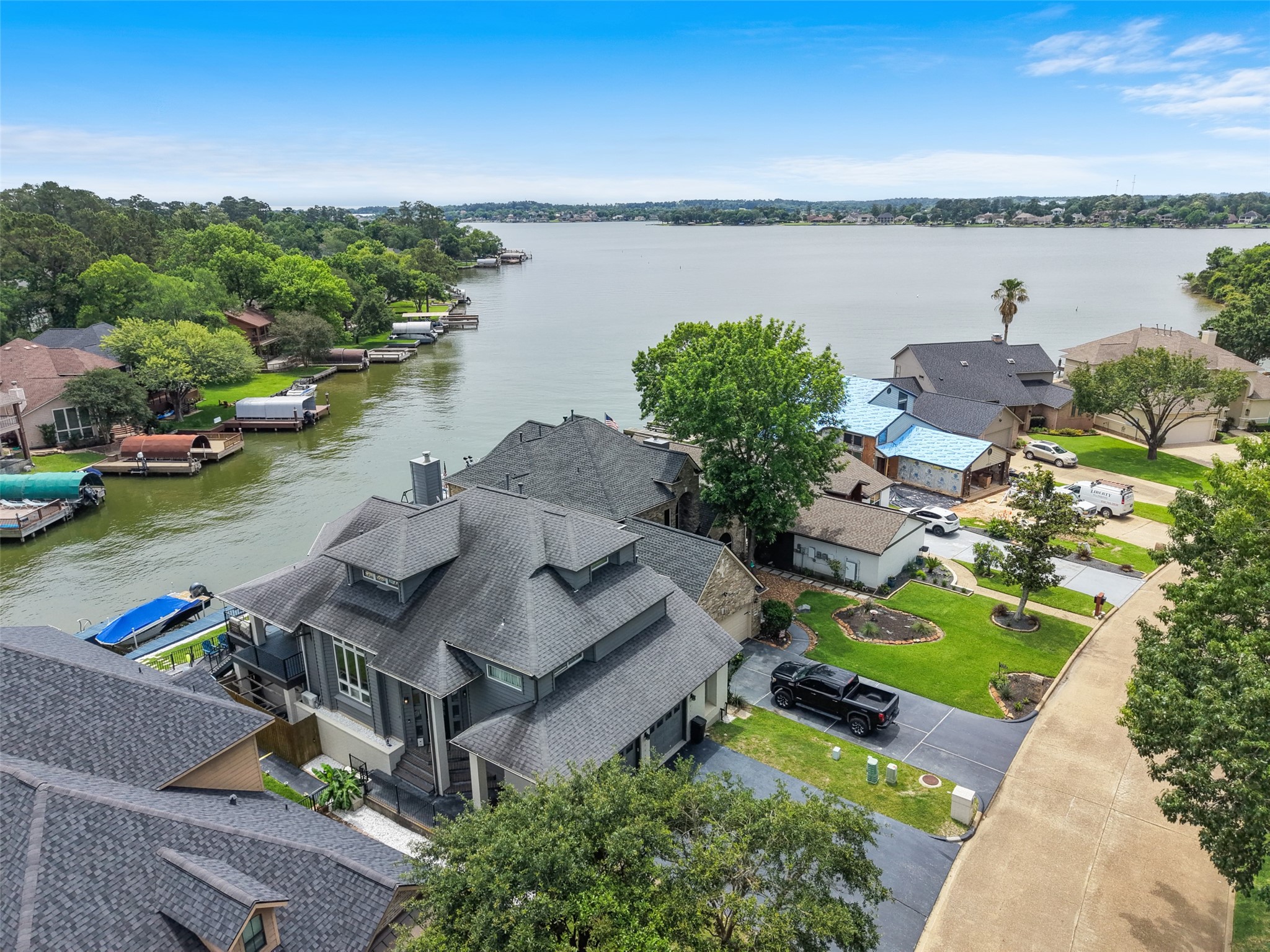 3362 Desert Inn Drive Montgomery, TX 77356 - Photo 48 of 50 an aerial view of a house with garden space and ocean view