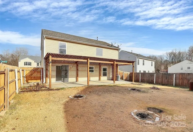 a front view of a house with a patio