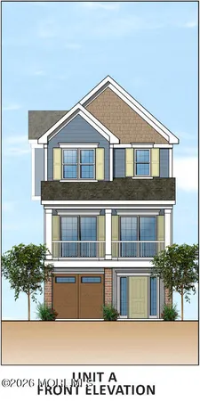 a front view of a house with balcony