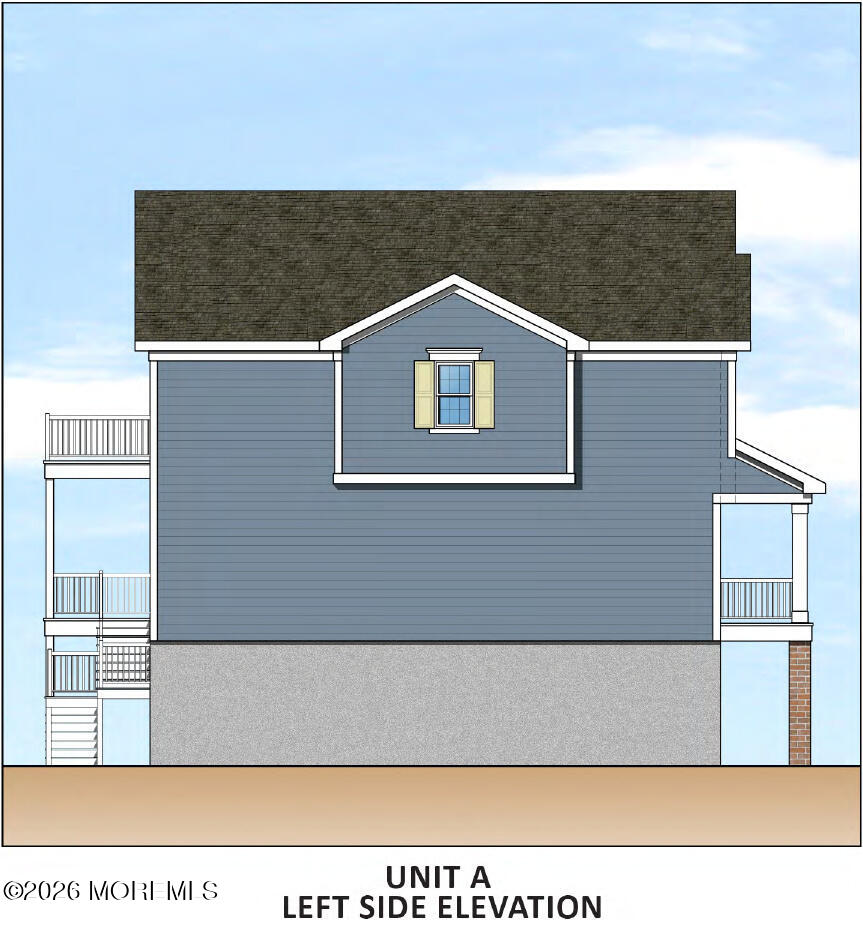44 Beers Street, Unit A Keyport, NJ 07735 - Photo 5 of 6 44 beers 03_Unit_A_Left_Side_Elevation