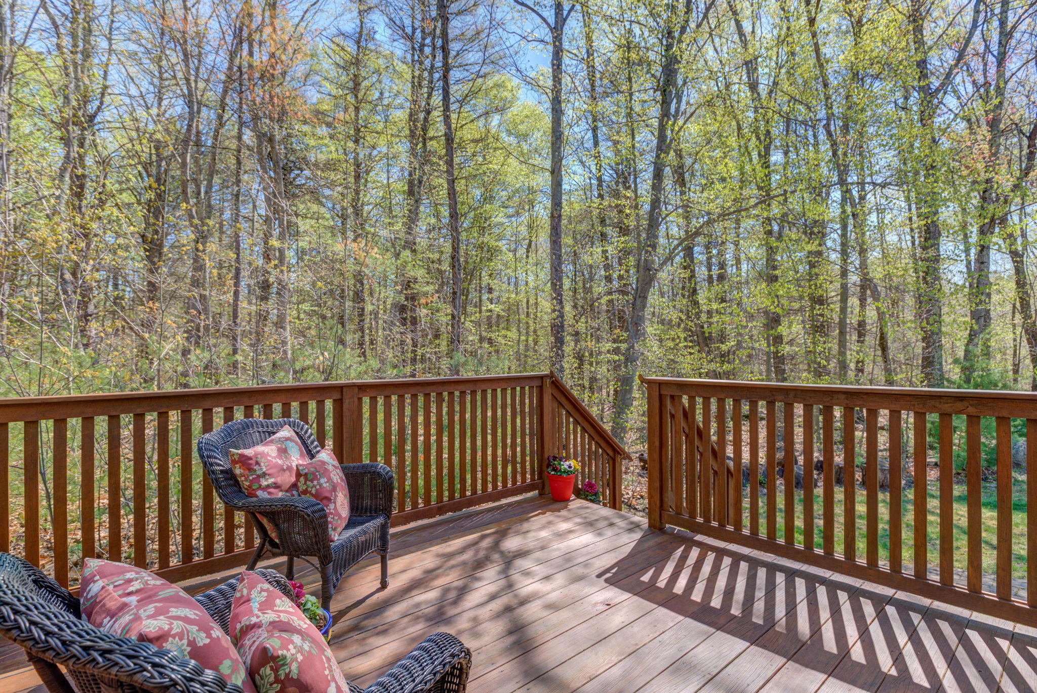 8 Josiah Currier Road York, ME 03902 - Photo 26 of 30 Deck facing woods and stairs