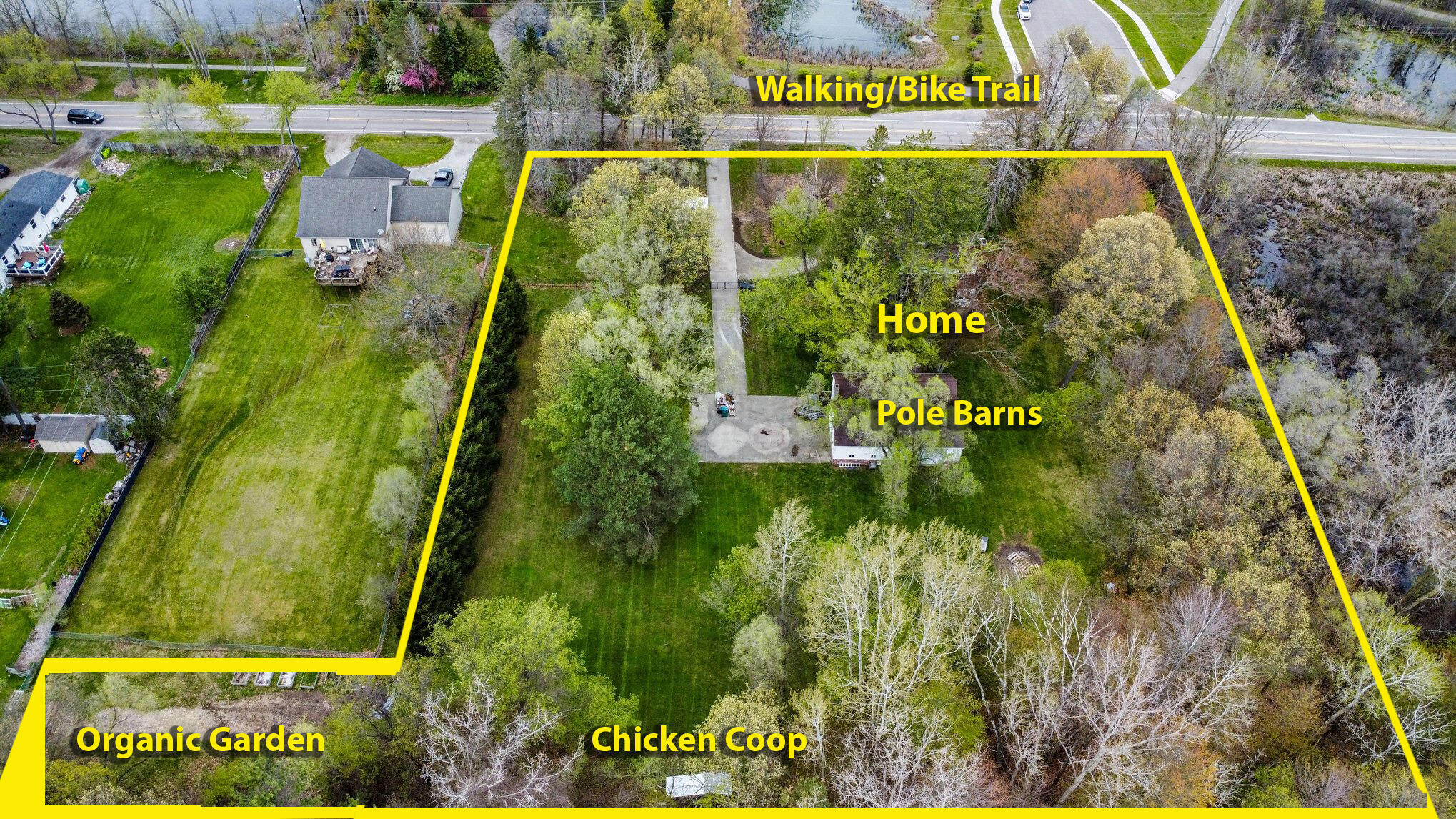 9840 Hyne Road Brighton, MI 48114 - Photo 22 of 25 Aerial_Rear