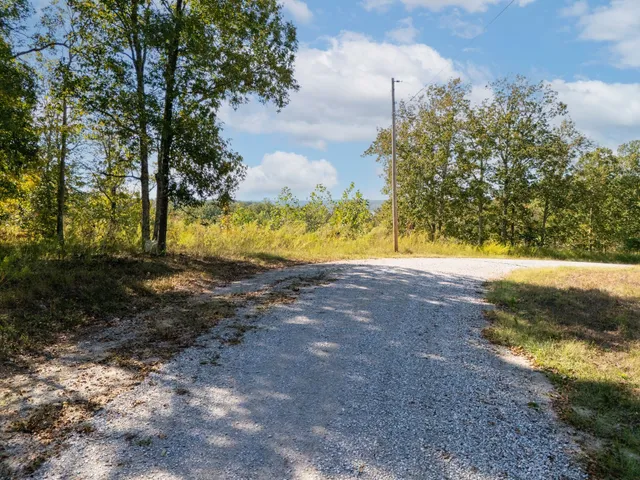 a view of beach and covered with trees